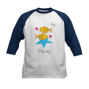 Pisces Kiddie Kids Baseball Jersey.